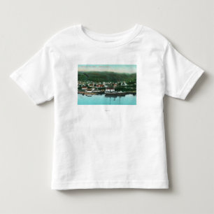 Waterfront View of the City and Steamer Toddler T-shirt