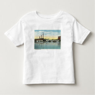 Waterfront View of the Congress Street Bridge Toddler T-shirt