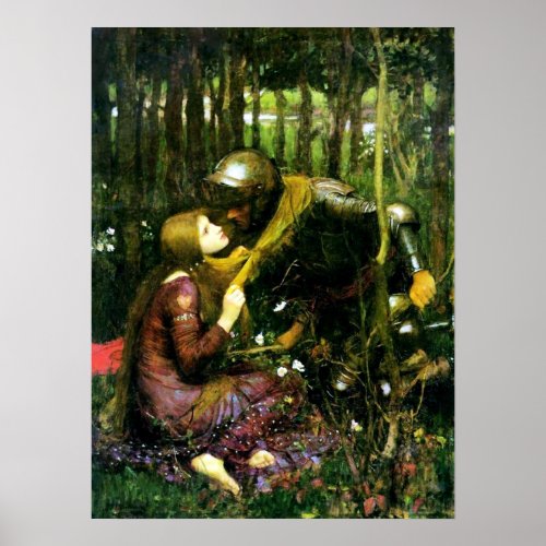 Waterhouse Beautiful Woman Without Mercy Poster