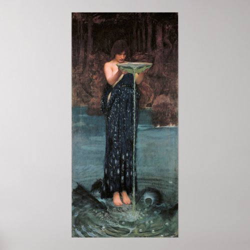 Waterhouse _ Circe Invidiosa 1892 Poster