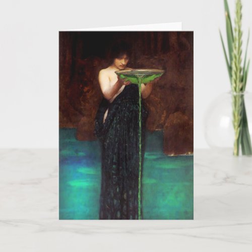 Waterhouse Circe Invidiosa Greeting Card