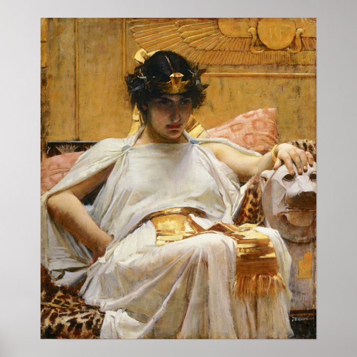 Waterhouse Cleopatra Poster