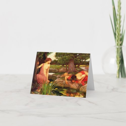 Waterhouse Echo and Narcissus Note Card