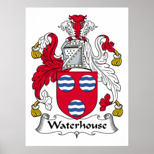 Waterhouse Family Crest Poster