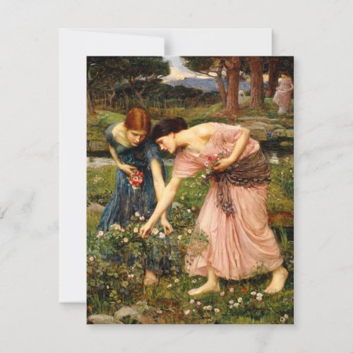 Waterhouse Gather Ye Rosebuds Invitations