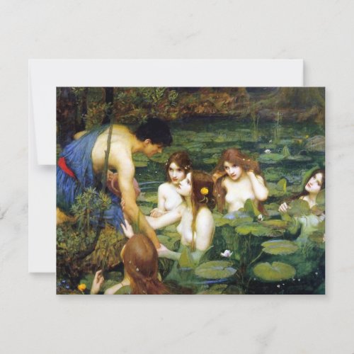 Waterhouse Hylas and the Nymphs Invitations