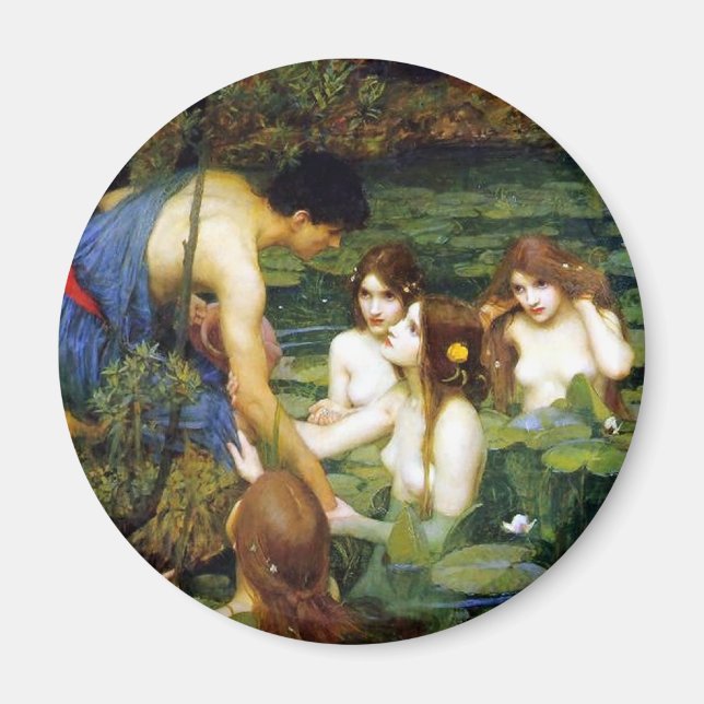 Waterhouse Hylas and the Nymphs Magnet (Front)