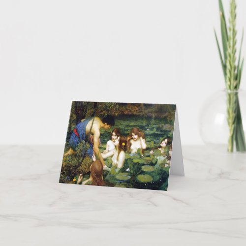 Waterhouse Hylas and the Nymphs Note Card