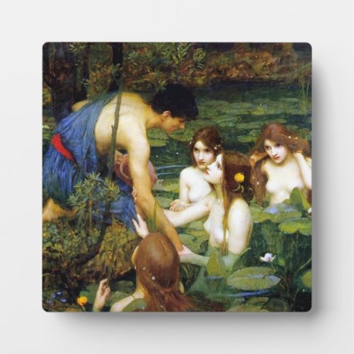 Waterhouse Hylas and the Nymphs Plaque