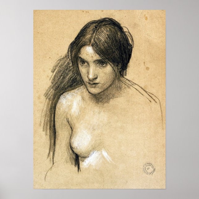 Waterhouse - Hylas And The Nymphs (Study) Poster (Front)