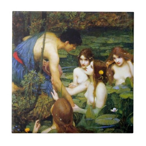 Waterhouse Hylas and the Nymphs Tile