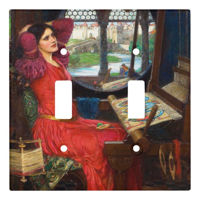 Waterhouse I Am Half-Sick of Shadows Light Switch Cover (Front)