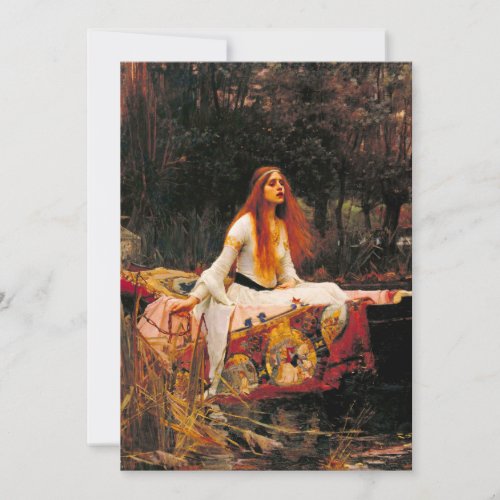 Waterhouse Lady of Shalott Invitation