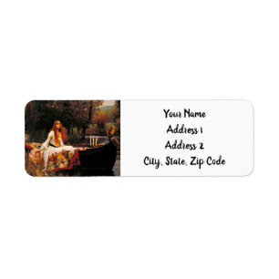 Waterhouse Lady of Shalott Label