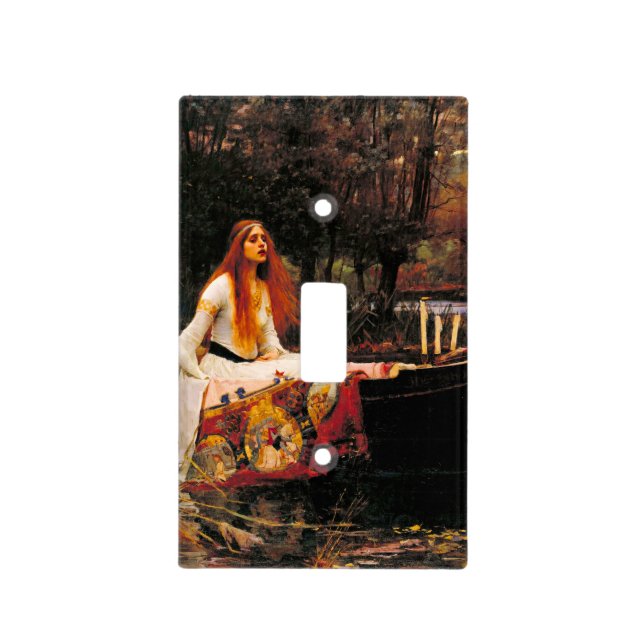 Waterhouse Lady of Shalott Light Switch Cover (Front)