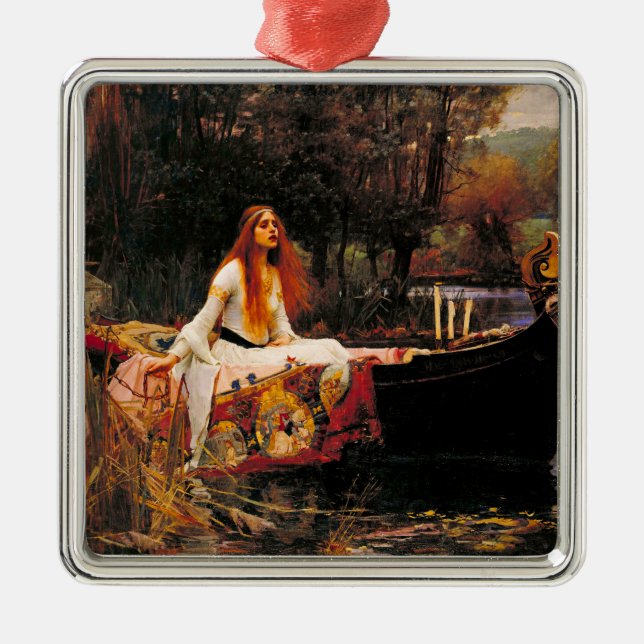 Waterhouse Lady of Shalott Metal Ornament (Front)