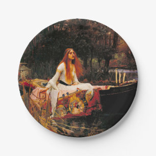 Waterhouse Lady of Shalott Paper Plates