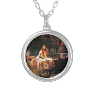 Waterhouse Lady of Shalott Silver Plated Necklace