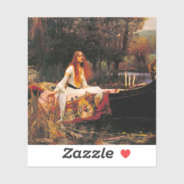Waterhouse Lady of Shalott Sticker (Sheet)