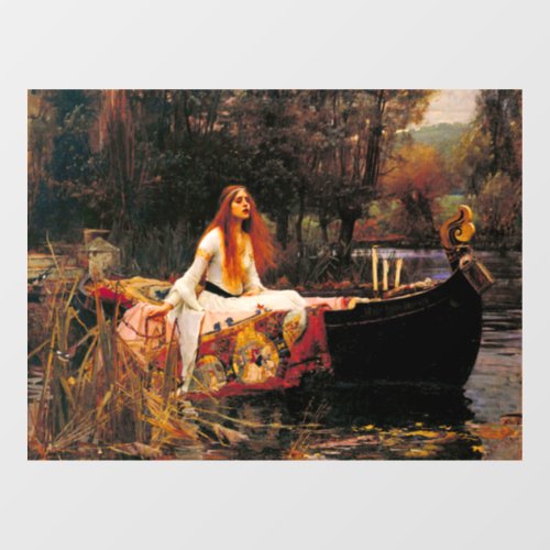 Waterhouse Lady of Shalott Window Cling