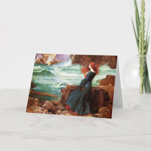 Waterhouse Miranda The Tempest Greeting Card