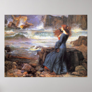 Waterhouse Miranda-The Tempest Poster