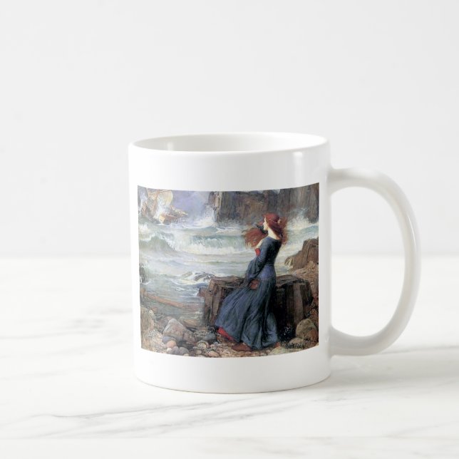 Waterhouse miranda the tempest woman ship wreck coffee mug (Right)