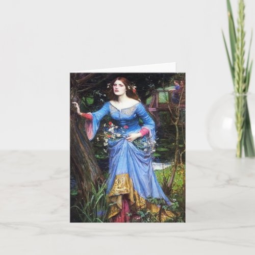 Waterhouse Ophelia Card