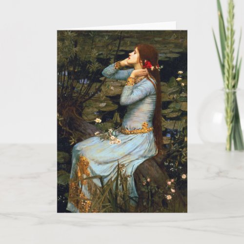 Waterhouse Ophelia Greeting Card