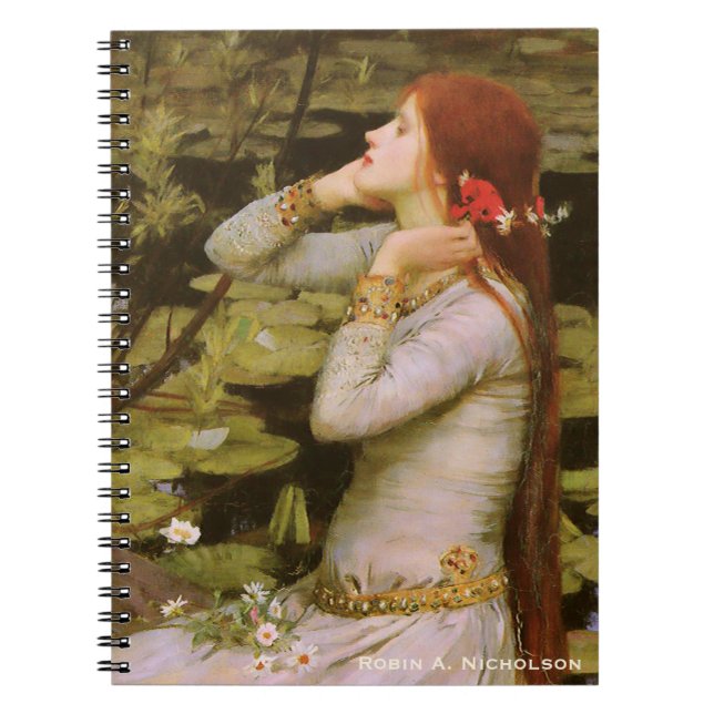 Waterhouse Ophelia Personalized Notebook (Front)