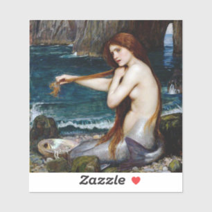 Waterhouse Pre Raphaelite Mernaid Sticker