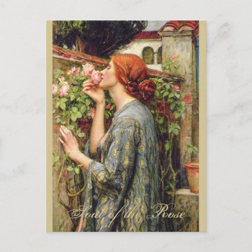 Waterhouse Soul of the Rose CC0737 Pre_Raphaelite Postcard