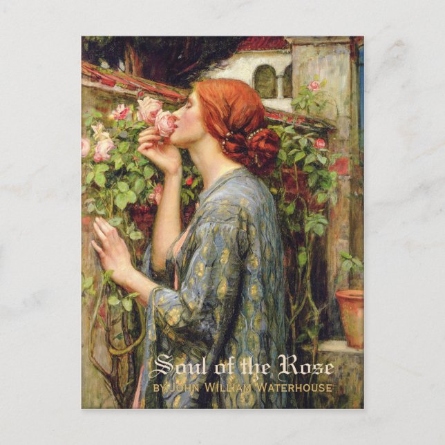 Waterhouse Soul of the Rose CC0738 Pre-Raphaelite Postcard (Front)