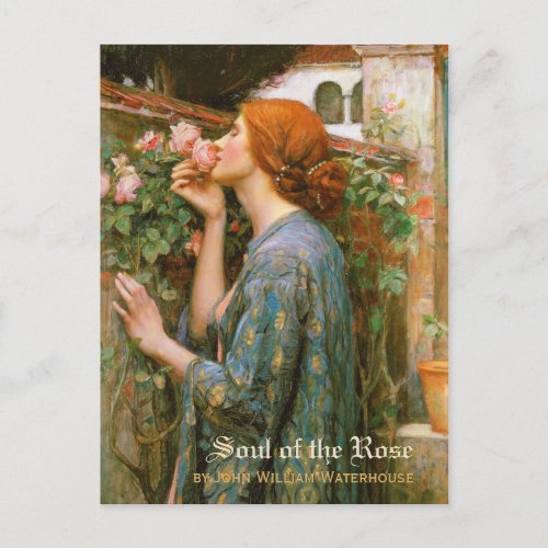 Waterhouse Soul of the Rose Pre_Raphaelite CC1004 Postcard