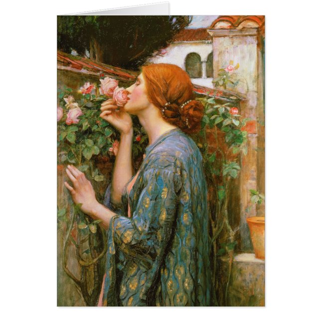 Waterhouse Soul rose Pre-Raphaelite CC1002 Card (Front)