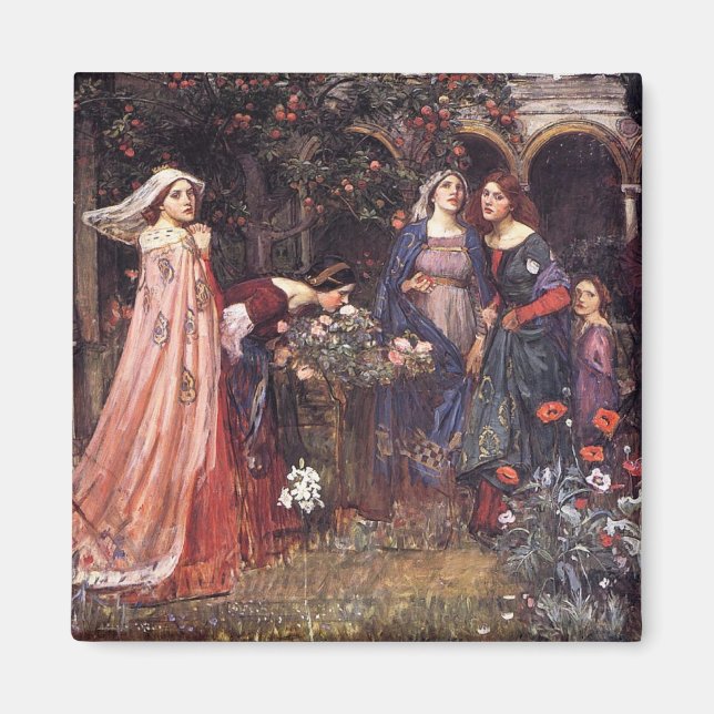 Waterhouse: The Enchanted Garden Magnet (Front)