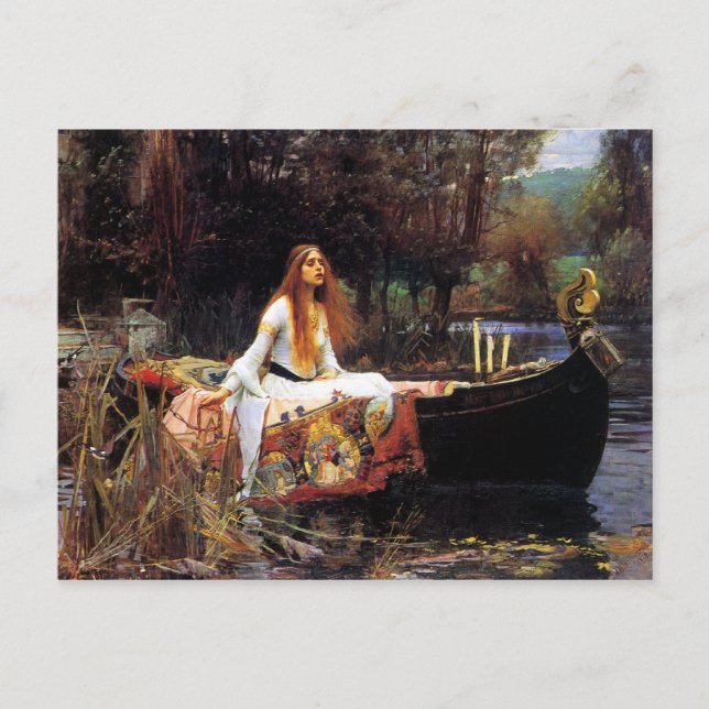 Waterhouse The Lady of Shalott Postcard (Front)