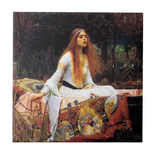 Waterhouse The Lady of Shalott Tile