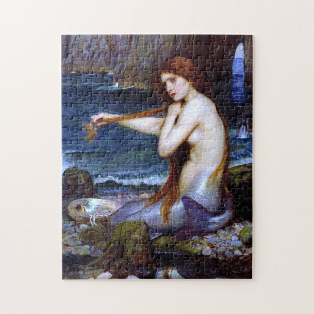 Waterhouse: The Mermaid Jigsaw Puzzle (Vertical)