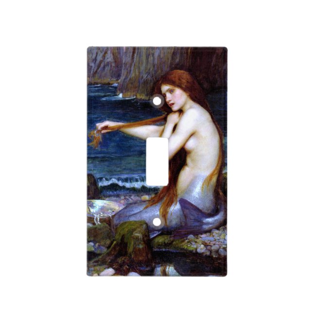 Waterhouse: The Mermaid Light Switch Cover (Front)