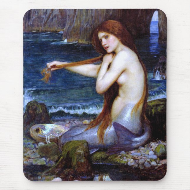 Waterhouse: The Mermaid Mouse Pad (Front)