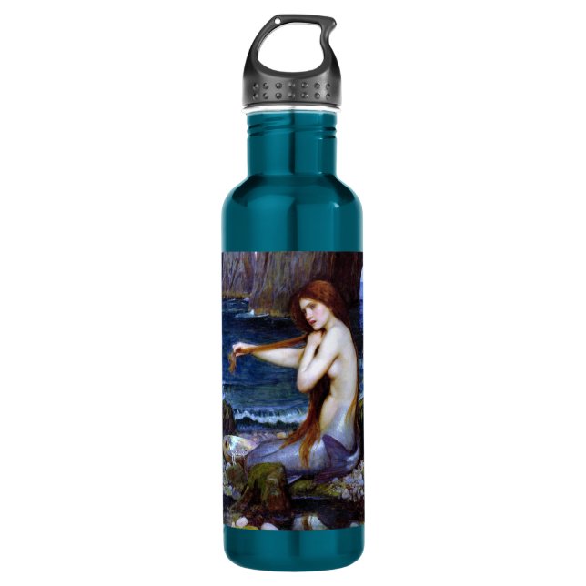Waterhouse: The Mermaid Stainless Steel Water Bottle (Front)