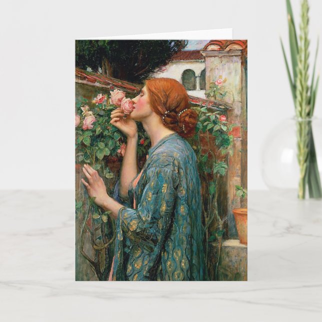 Waterhouse The Soul of the Rose Greeting Card (Front)