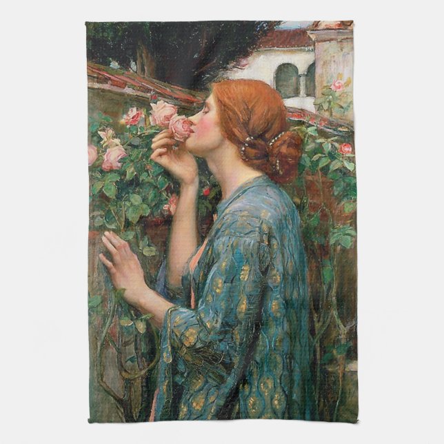 Waterhouse The Soul of the Rose Kitchen Towel (Vertical)