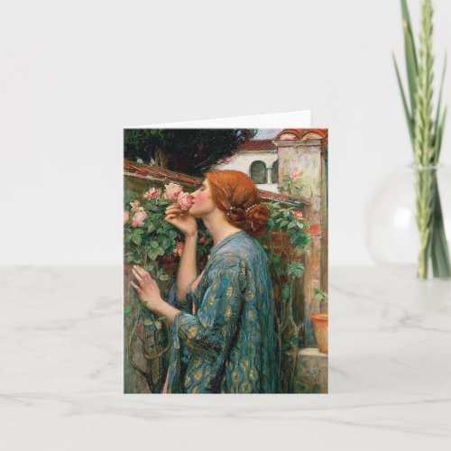 Waterhouse The Soul of the Rose Note Card