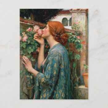 Waterhouse The Soul Of The Rose Postcard by VintageSpot at Zazzle