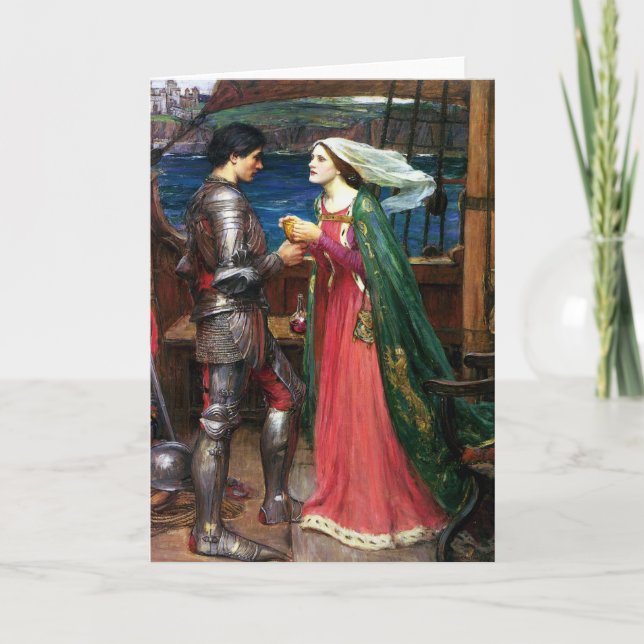 Waterhouse Tristan and Isolde Greeting Card (Front)