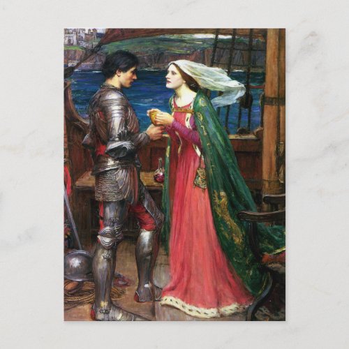 Waterhouse Tristan and Isolde Postcard