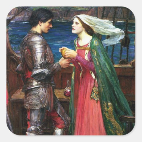 Waterhouse Tristan and Isolde Stickers