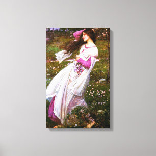 Waterhouse Windflowers Canvas Print